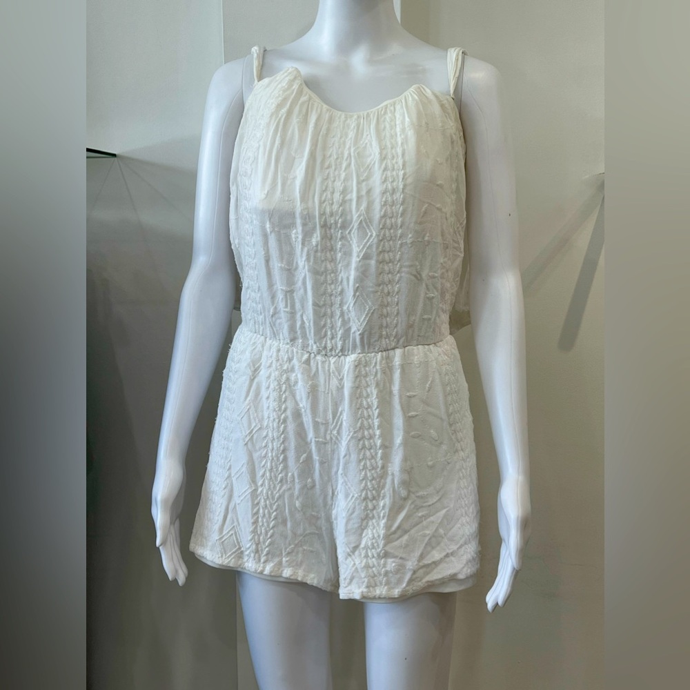 White Strap Romper